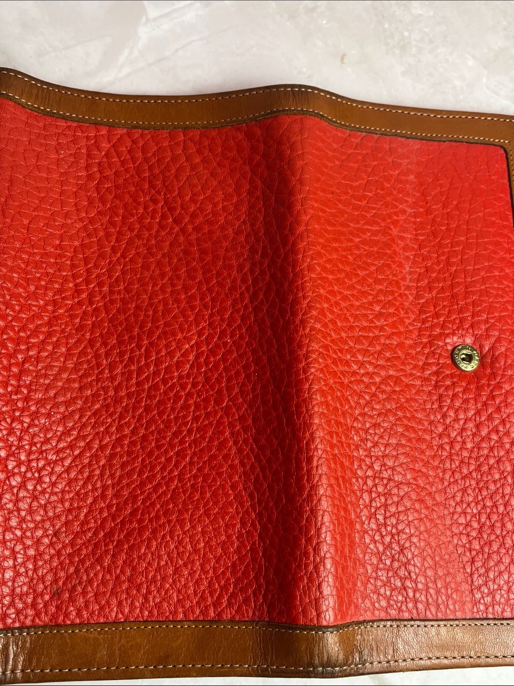 Vintage 1990s Dooney & Bourke All Weather Leather Pebbled Wallet - Picture 7 of 14